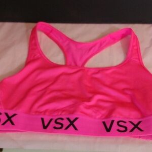 VS Sports Bra Fluorescent Pink Workout Bra VSX Sport Bra VS Hot Pink Top VS Top